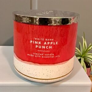🩷🍎WHITE BARN🩷🍎Pink Apple Punch 3-Wick Candle/NWT